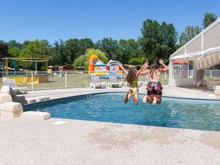 Flower Camping Les Granges - Lodge 4 personen - Amazonas-Lodge Standard 20 m2 + Terrasse in Luynes, Tours und Umgebung