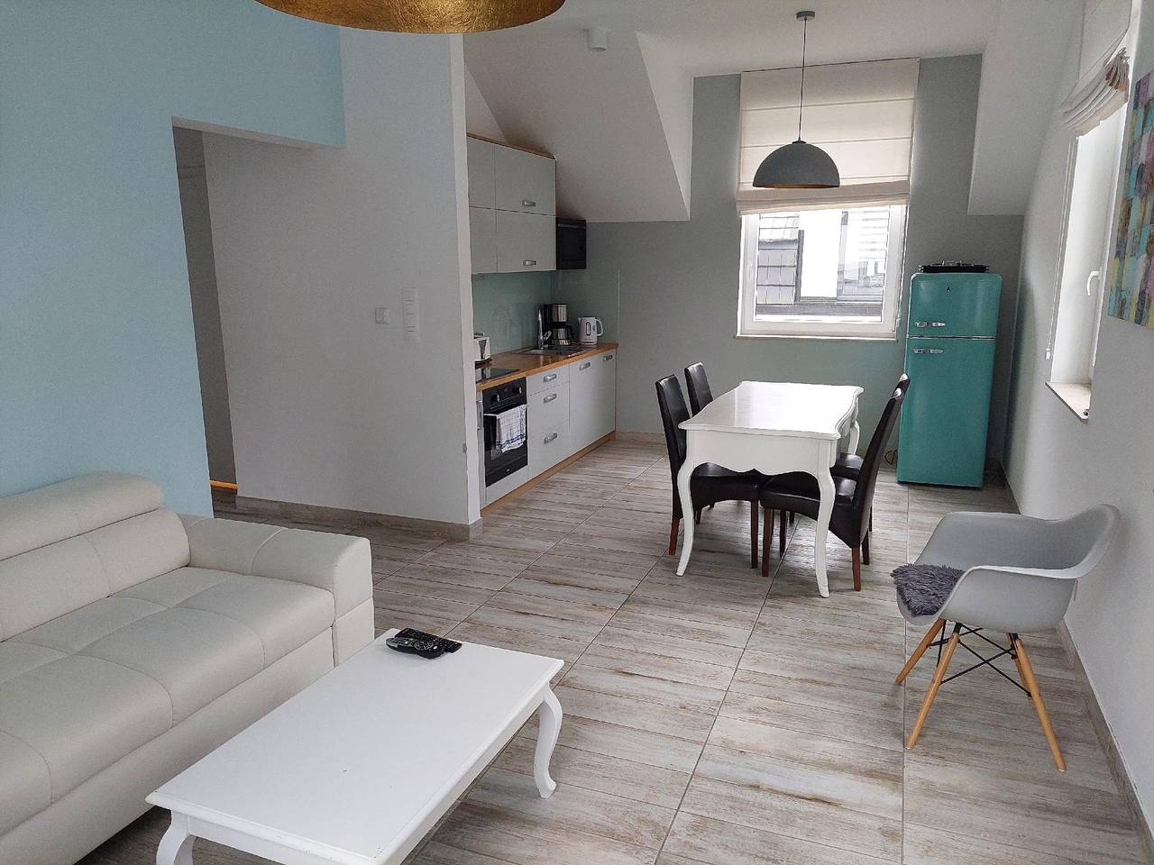 Cały apartament wypoczynkowy, Apartament wakacyjny dla 6 osób z balkon in Łukęcin, Morze Bałtyckie