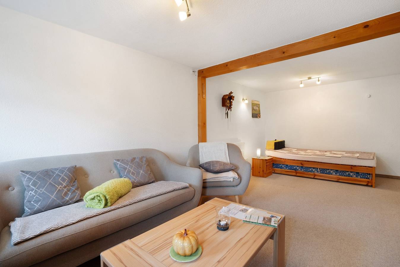 Ganze Wohnung, Ferienwohnung 'Wohnung Volksgut' mit Bergblick, privater Terrasse und Wlan in Bad Gottleuba-Berggießhübel, Elbsandsteingebirge