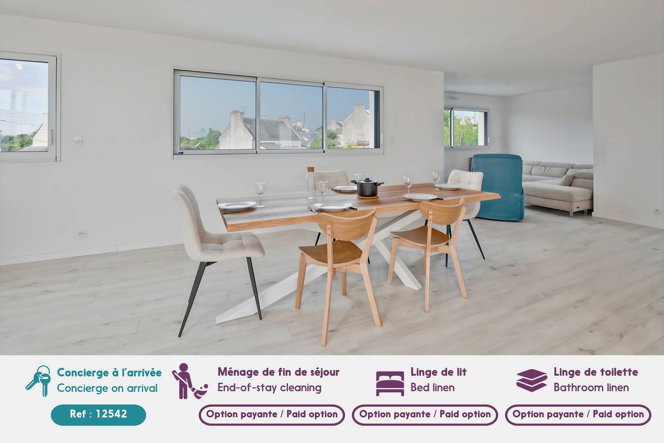 Villa pour 9 - Piscine chauffée - Jacuzzi  in Plouguerneau, Région de Brest