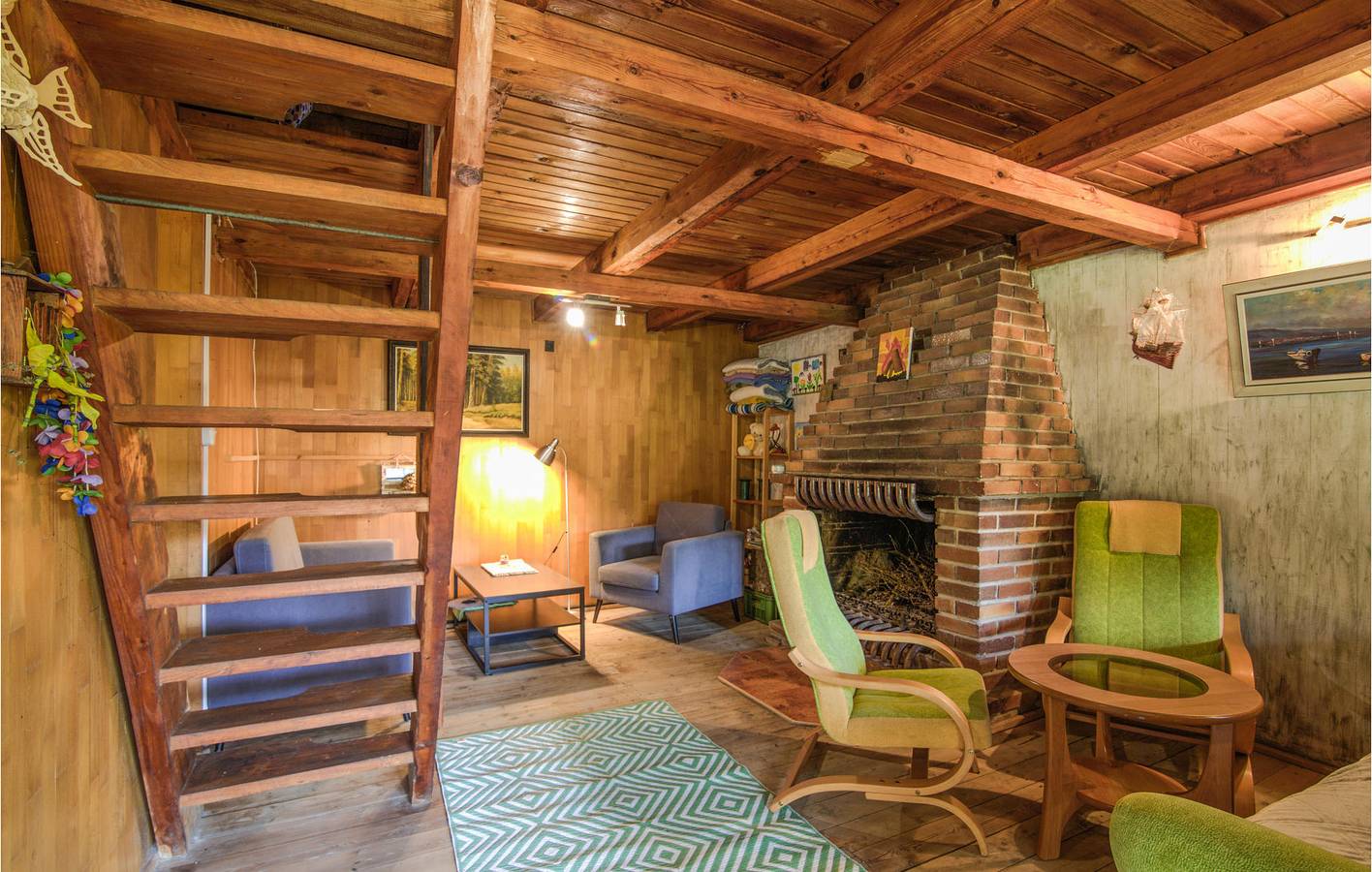 Ferienhaus für 5 Personen mit Terrasse in Powiat Olsztyński