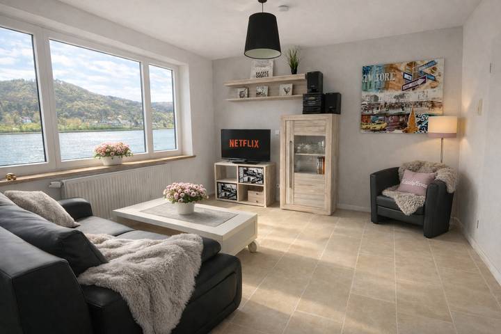 Ferienwohnung für 4 Personen, mit Garten und Terrasse, kinderfreundlich in Loreley