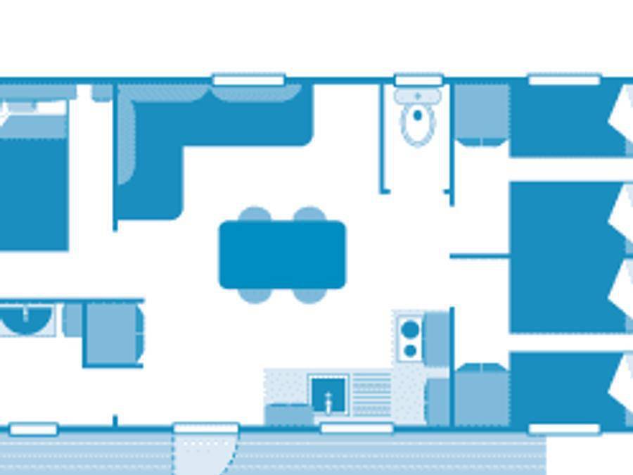 Camping Sandaya La Grande Côte - Mobilhome 7 personas - Cottage 6/7p 3ch *** in La Barre-de-Monts, Vandea