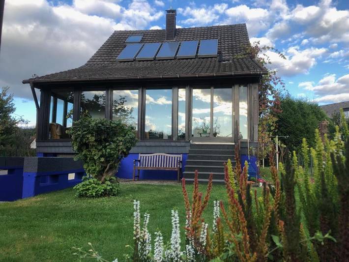 Ferienhaus für 6 Personen, mit Ausblick und Garten im Hainich