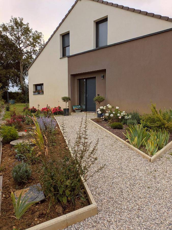 Chambre d’hôte pour 2 personnes, avec terrasse ainsi que jardin et vue dans Colembert
