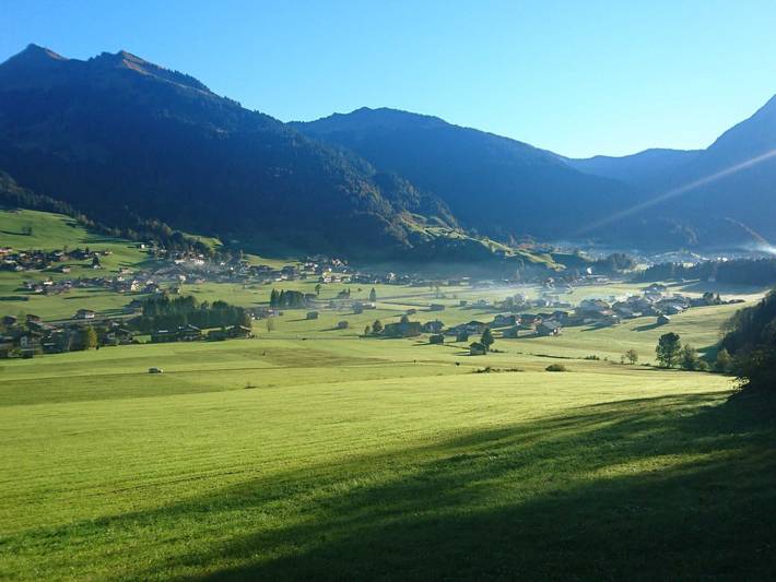 Ferienwohnung für 6 Personen, mit Terrasse und Sauna sowie Ausblick in Au - 4