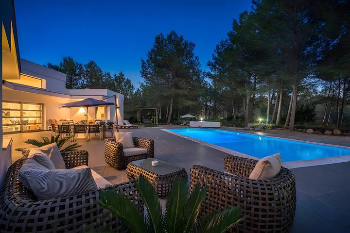 Location de vacances pour 10 personnes, avec jardin et bassin pour enfant, animaux acceptés à Santa Gertrudis de Fruitera - 3