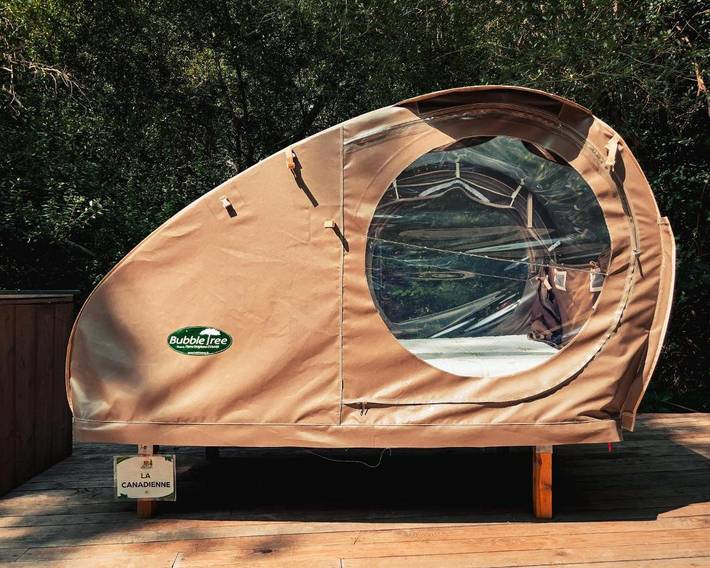 Tente pour 3 personnes, avec piscine et sauna ainsi que jacuzzi et jardin dans Île de France - 2