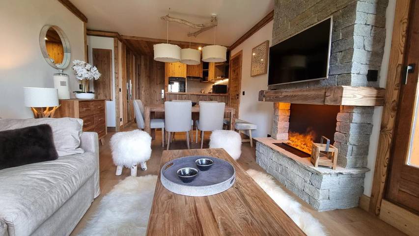 Gîte pour 6 personnes, avec jacuzzi ainsi que sauna et balcon dans Arc 1950 - 2