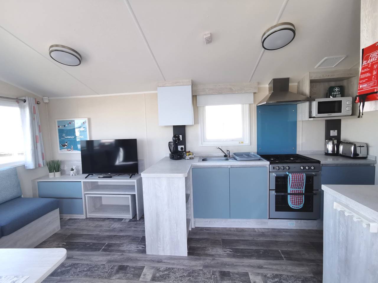 Sea activities Golden Sands beach relax in Mablethorpe, Lincolnshire