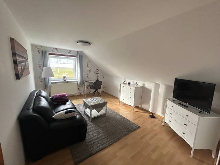 Ferienwohnung für 2 Personen, mit Garten und Seeblick auf den Nordseeinseln