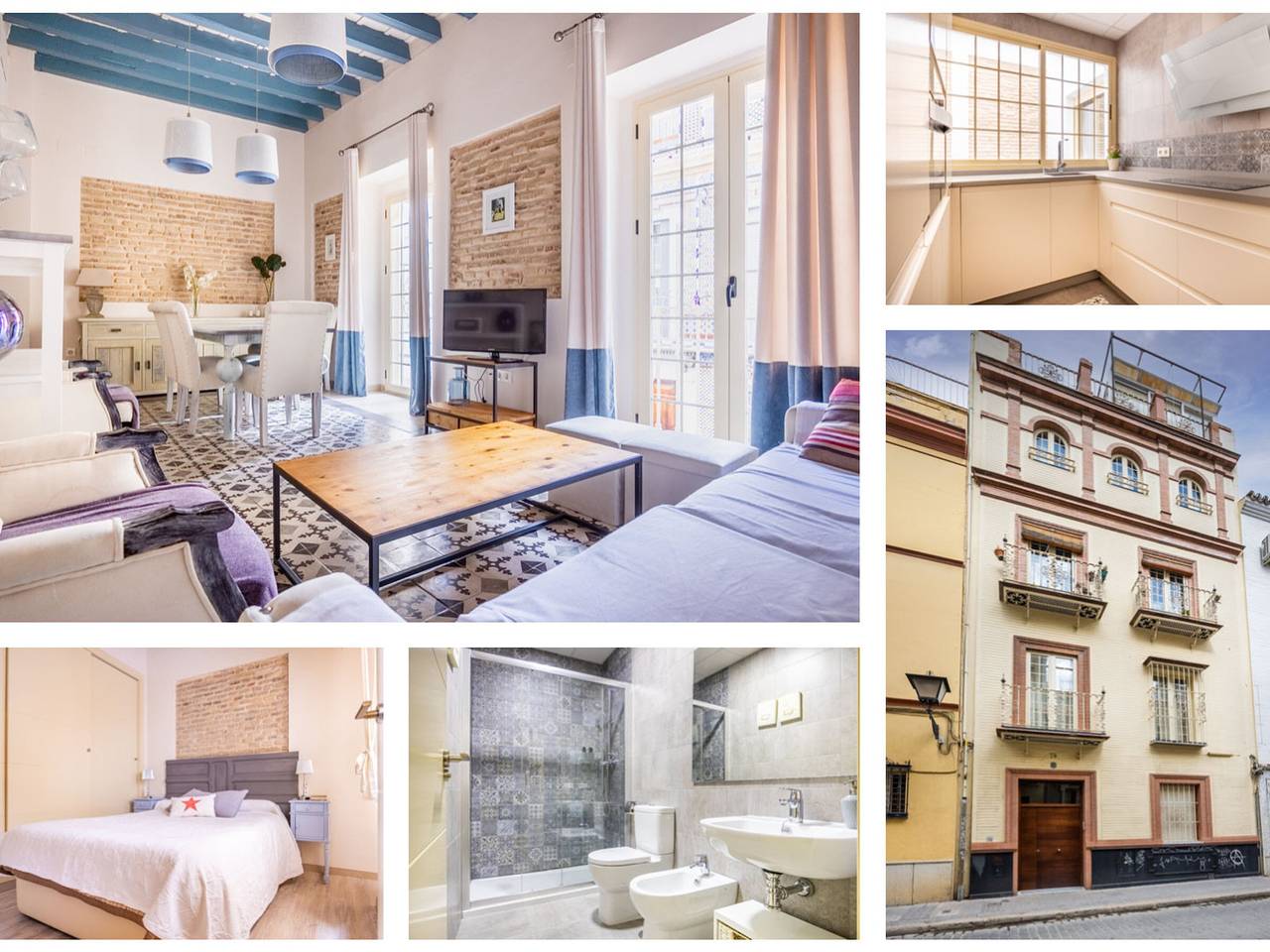 Apartamento entero, Luminoso apartamento en el centro de Sevilla - 2 dormitorios, aire acondicionado in Casco Antiguo, Sevilla