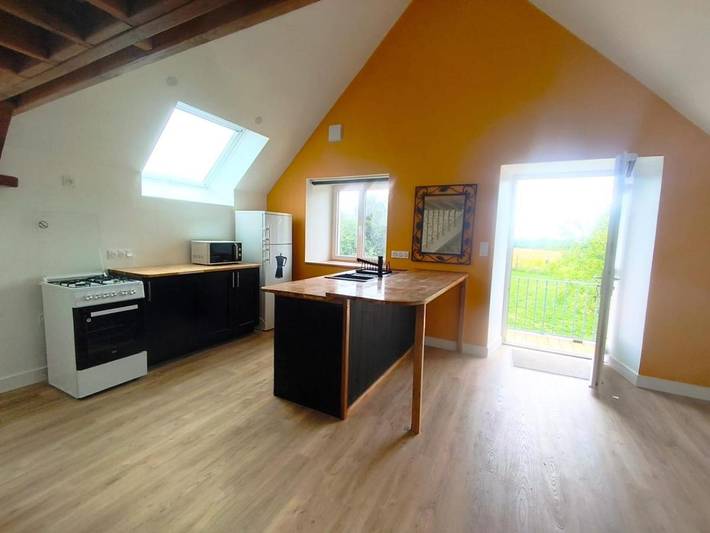 Gîte pour 2 personnes, avec Balcon et Terrasse ainsi que Jardin et Vue dans Varouville