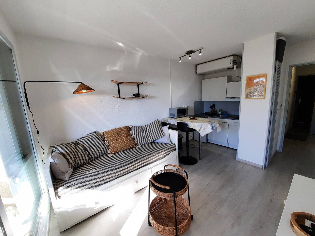 Ganze Wohnung, Rénoviertes Studio in Seignosse: 2 Min zum Strand, Balkon, Nespresso, ideal für 2 Pers. in Seignosse Océan, Seignosse