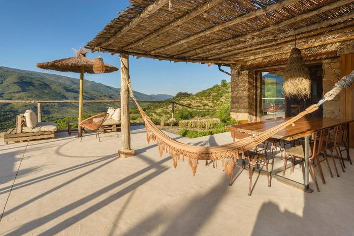 Casa rural para 8 personas, con piscina además de vistas y jardín, Se admiten mascotas en Valle del Jerte - 4