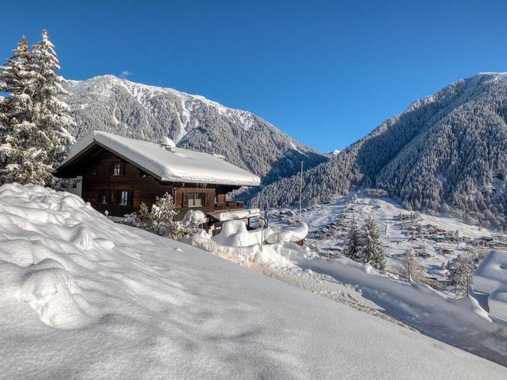 Hütte für 2 Personen, mit Ausblick und Terrasse, mit Haustier in Gaschurn