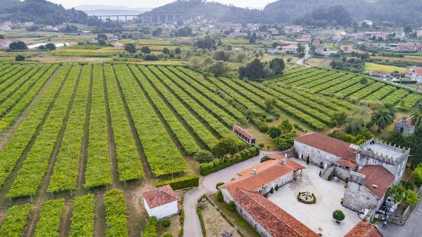 Casa rural para 12 personas, con jardín y vistas en Portas