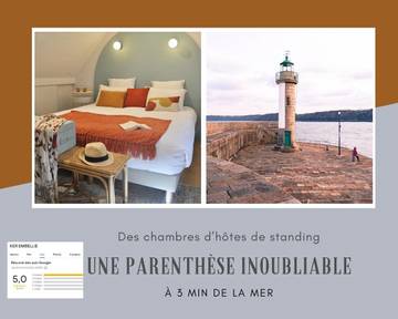 Chambre d’hôte pour 2 personnes, avec terrasse et jardin dans Binic-Étables-sur-Mer