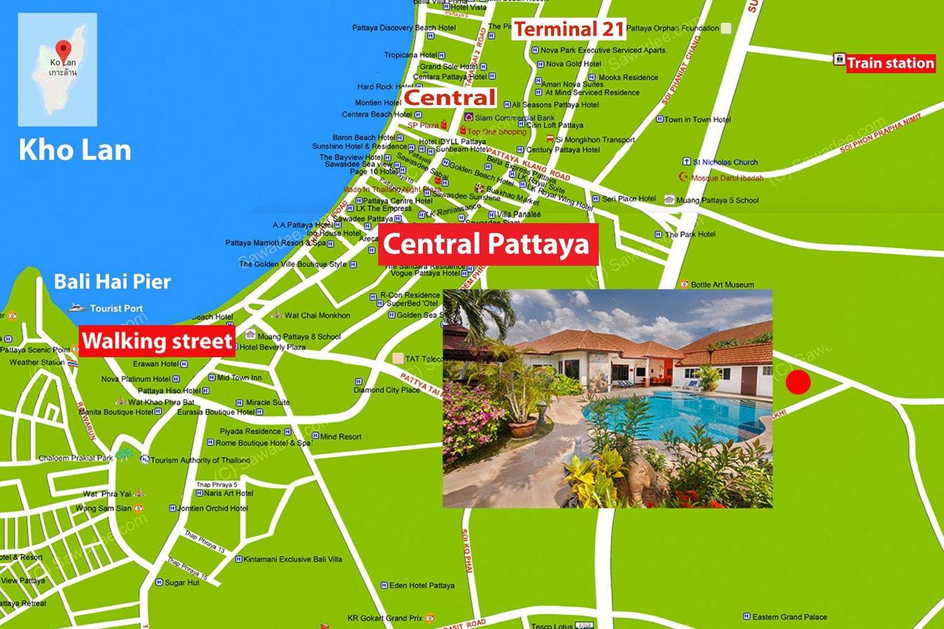Casa de vacaciones para 12 personas con terraza in Pattaya, Provincia de Chon Buri