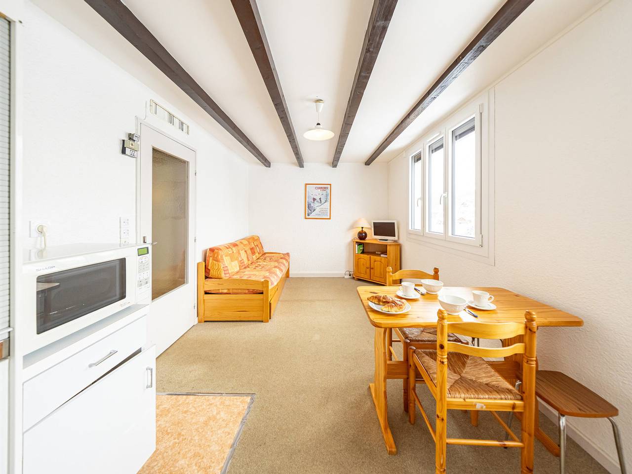Ganzes Studio, Gemütliches 24m² Studio für 2, direkt an der Piste, nahe Geschäften in Saint-François-Longchamp, Le Grand Domaine