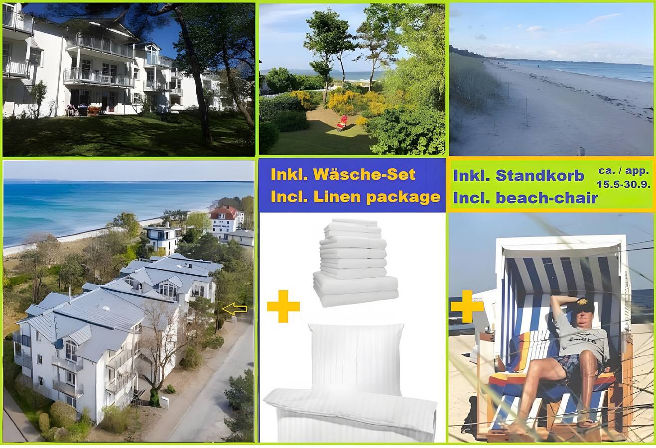 Appartement entier, Appartement Möwe pour 4 personnes (40 m²) à la station balnéaire Breege-Juliusruh in Breege, Région de Rügen