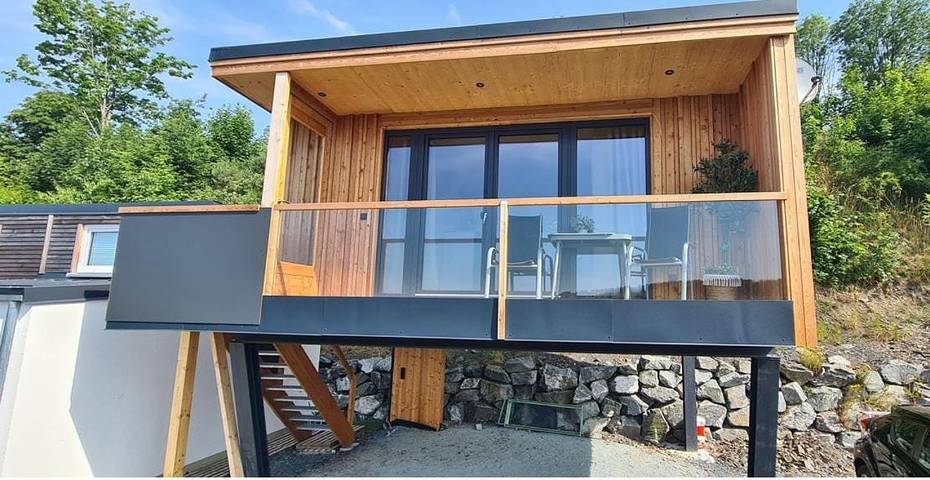 Ferienwohnung für 2 Personen, mit Balkon und Ausblick