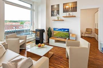 Ferienwohnung für 4 Personen, mit Ausblick und Terrasse sowie Balkon/Terrasse in Binz