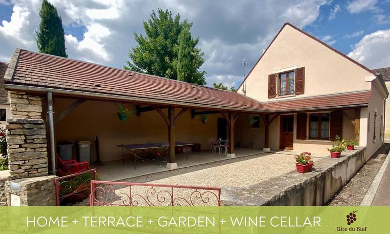 Location de vacances pour 5 personnes, avec Terrasse et Jardin à Ladoix-Serrigny