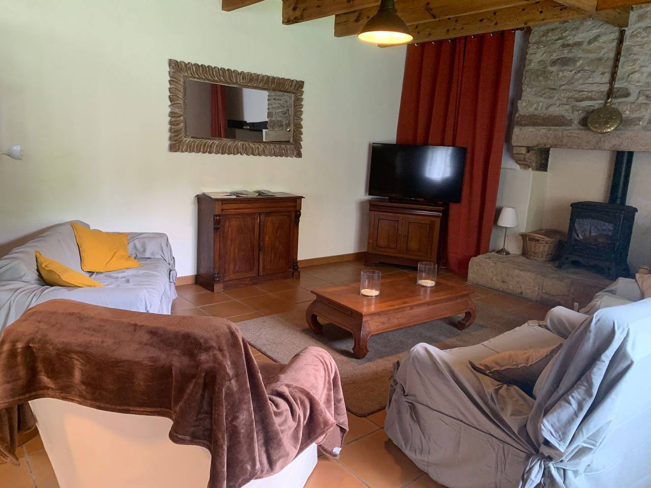 Gite - typisch bretonisches Bauernhaus mit Pool in Plounérin, Région de Lannion