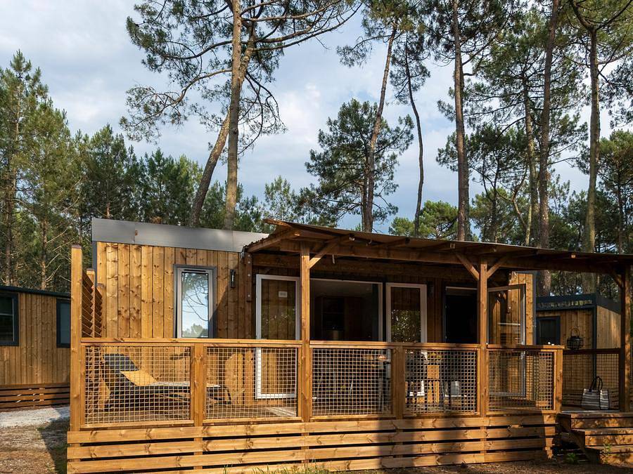 Camping Le Tedey - Mobilheim 4 personen - Premium - 2 Schlafzimmer - Klimaanlage in Lac de Lacanau, Lacanau