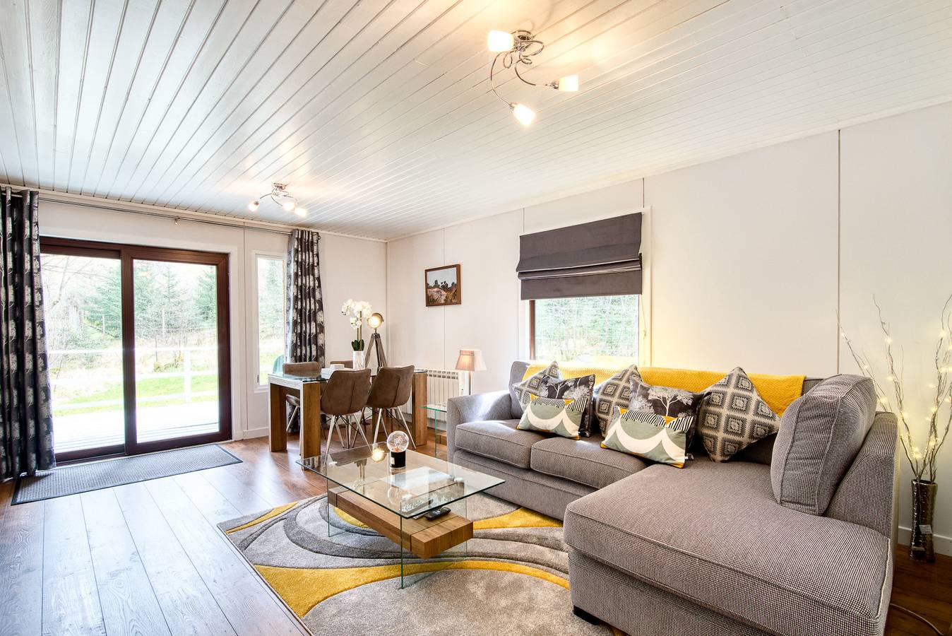 Chalet für 4 Personen mit Balkon in Stirling und Umgebung
