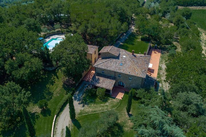 Villa per 17 persone, con giardino in Chianti