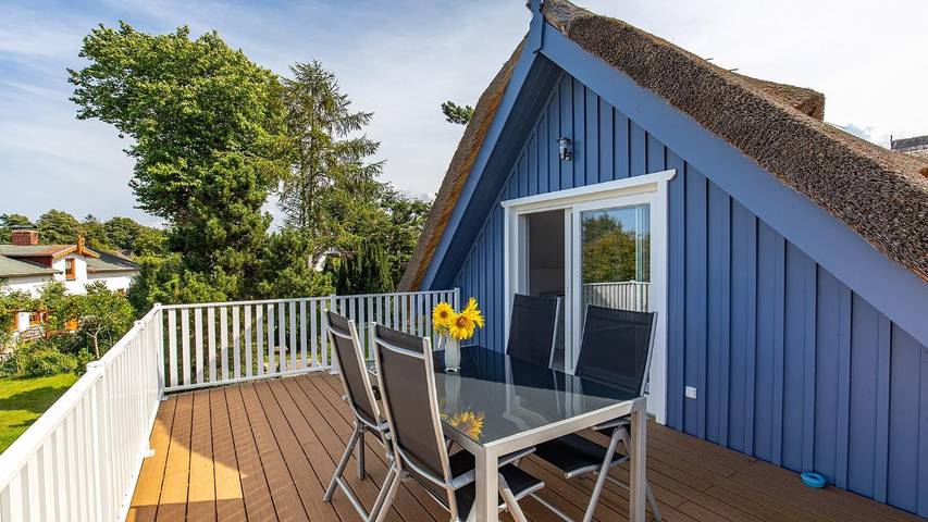Ferienwohnung für 2 Personen, mit Balkon und Terrasse sowie Garten auf dem Darß