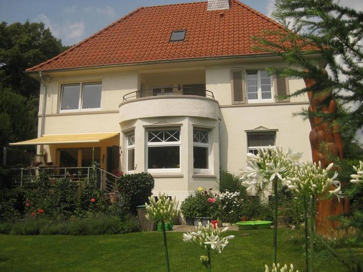 Ferienwohnung für 6 Personen, mit Balkon und Terrasse sowie Garten und Ausblick in Bünde