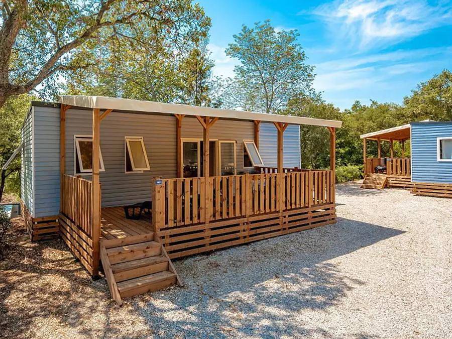Hu Park Albatros Village - Mobilheim 4 personen - Mobilheim | Comfort | 2 Zi. | 4 Pers. | Erhöhte Terrasse | Klim. in San Vincenzo, Etruskische Küste