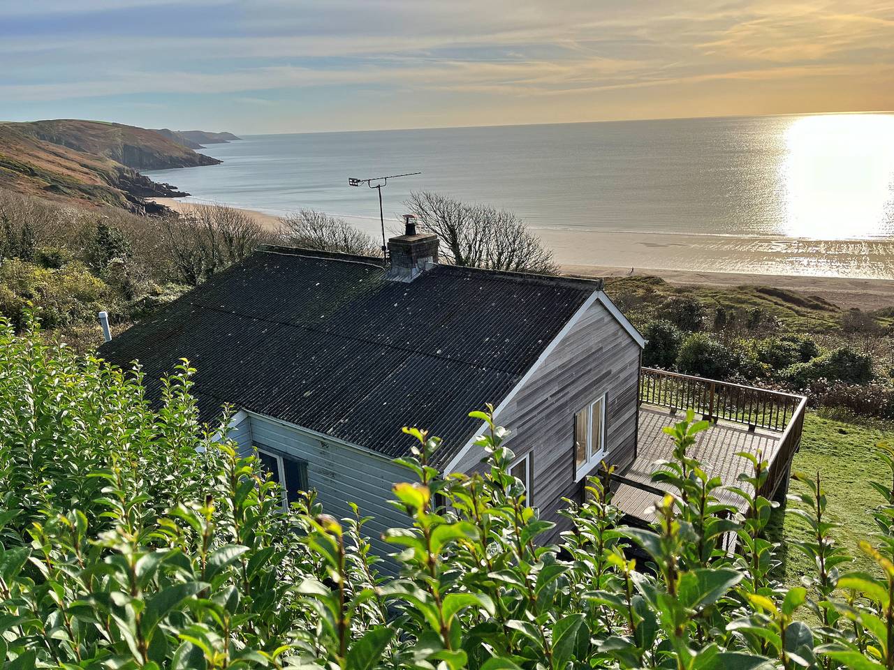 Beach Cove in Freshwater East, Pembrokeshire