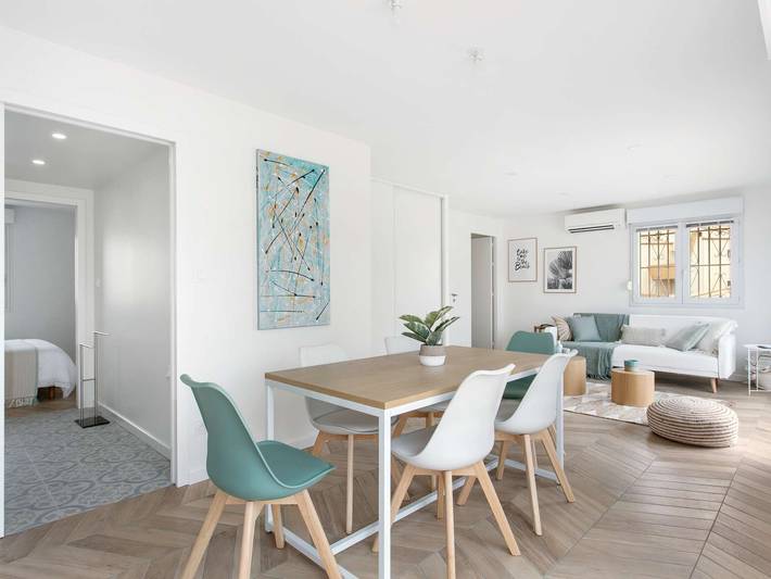 Apartamento entero, Apartamento Moderno 2021, 3 Piezas, Climatizado, Terraza Grande, Parking, WiFi y Limpieza incluidos in Marseillan, Costa mediterránea (Francia)