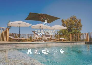Gîte pour 4 personnes, avec jardin ainsi que terrasse et piscine à Talasani