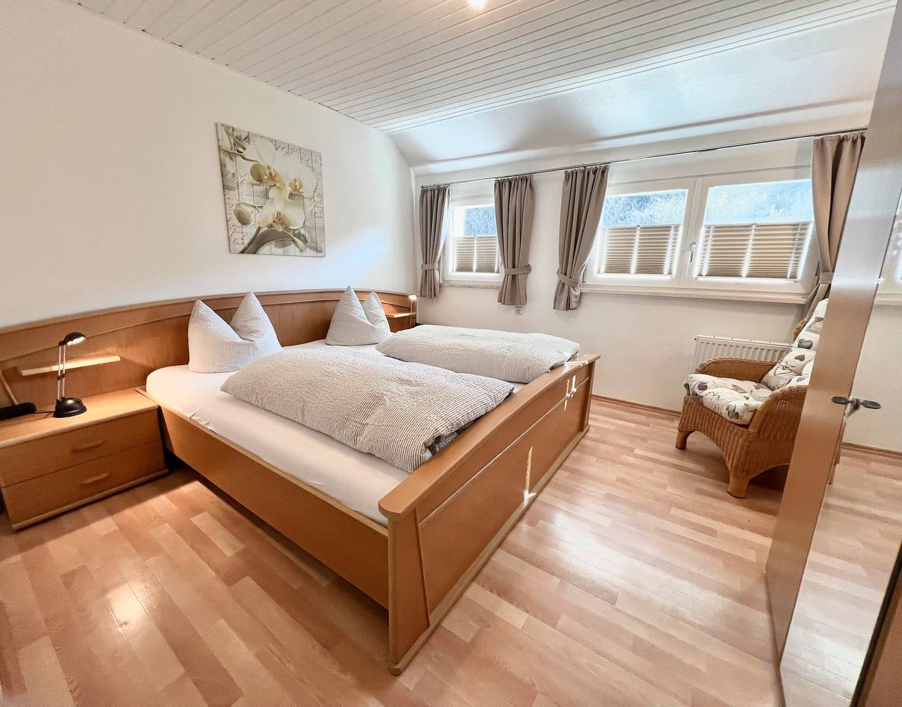 Entire apartment, Vacation apartment "2" with mountain view, dogs welcome, shared terrace and Wifi in Oppenau, Central Black Forest