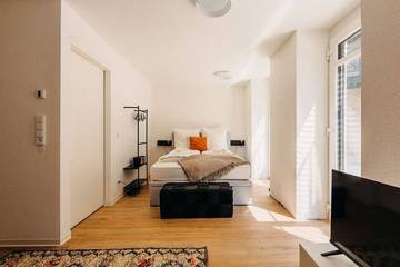 Ferienwohnung für 3 Personen, mit Balkon und Garten in Düsseldorf