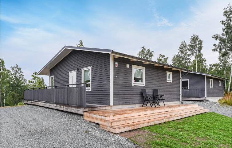 Ferienhaus für 5 Personen, mit Terrasse und Garten sowie Seeblick