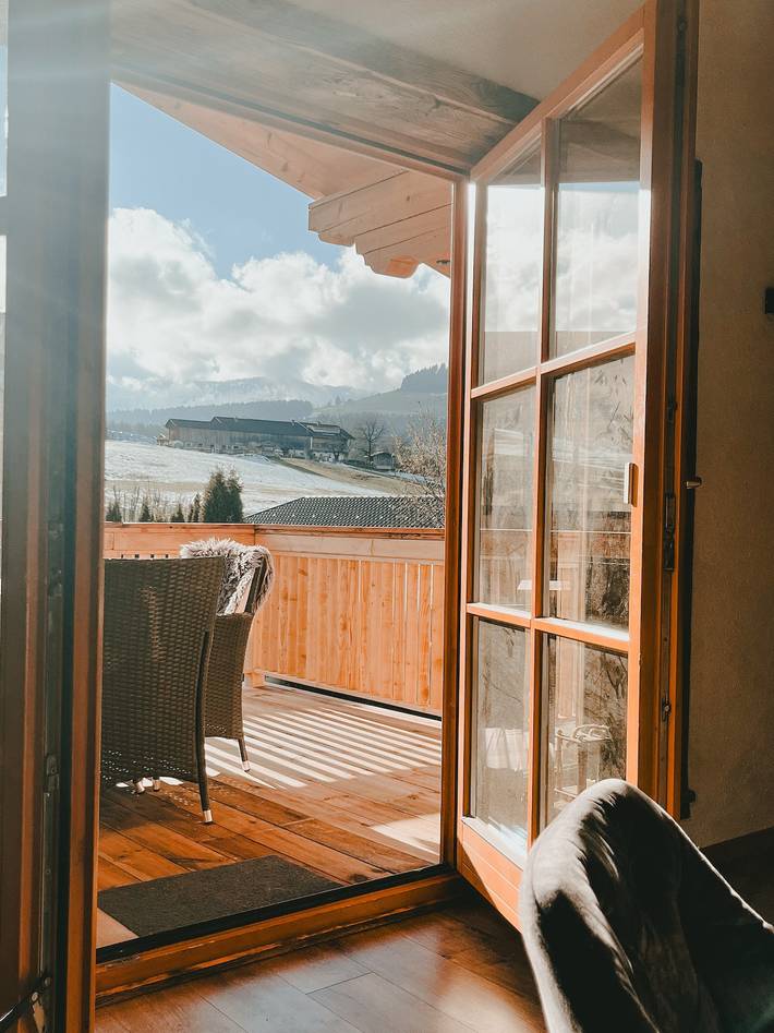Ganze Wohnung, Ferienwohnung 'Katie' mit Bergblick, privater Terrasse und Wlan in Hopfgarten im Brixental, Kaisergebirge