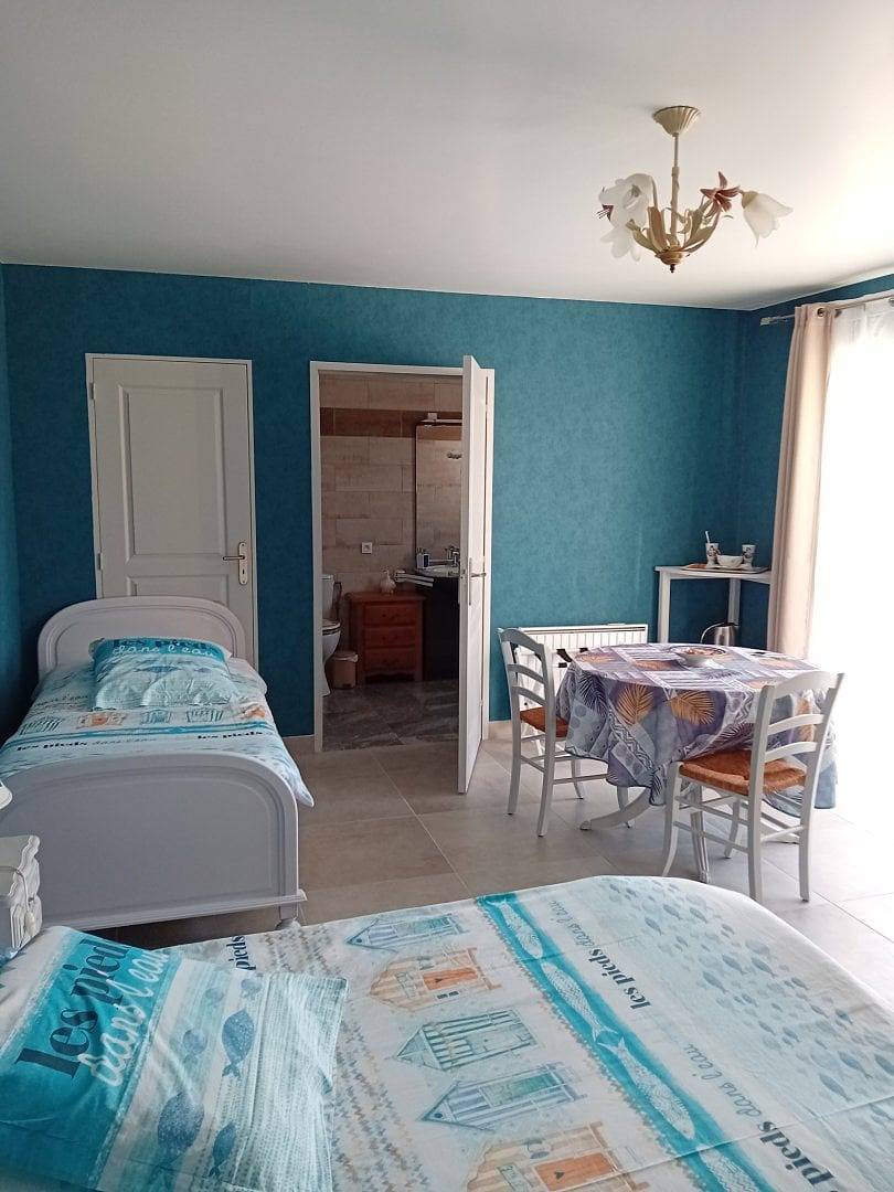 Chambres d'hôtes La Pêcherie au bord de l'océan - Chambre La Prée in La Plaine-sur-Mer, Côte de Jade