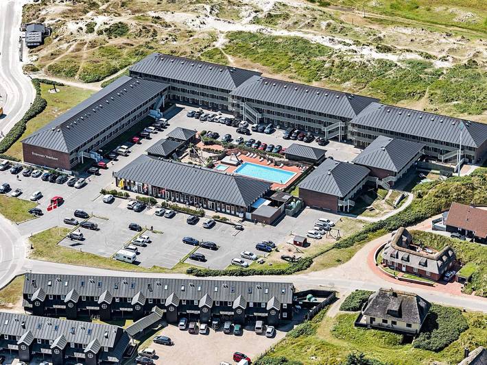 Appartamento per 4 persone, con piscina e terrazza nonché balcone/terrazza, adatto a famiglie con bambini in Fanø (Danimarca)