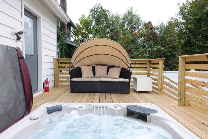 Ferienwohnung für 5 Personen, mit Terrasse und Whirlpool, mit Haustier in New Jersey
