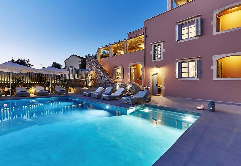 Villa für 10 Personen mit Balkon in Xirosterni, Vamos