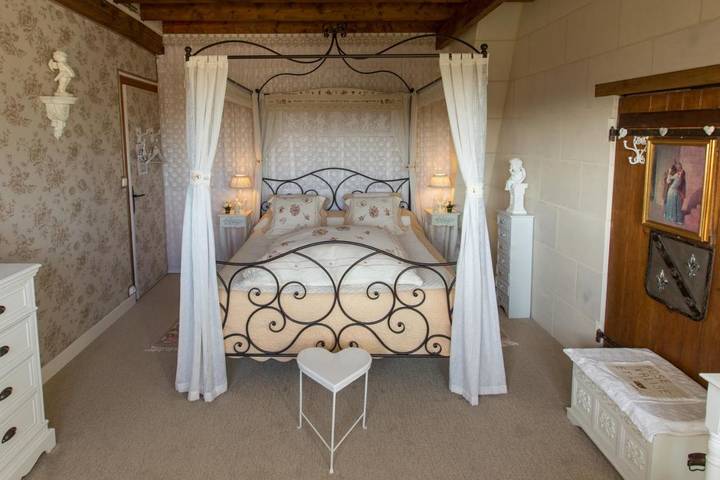 Chambre d’hôte pour 4 personnes, avec vue et jardin