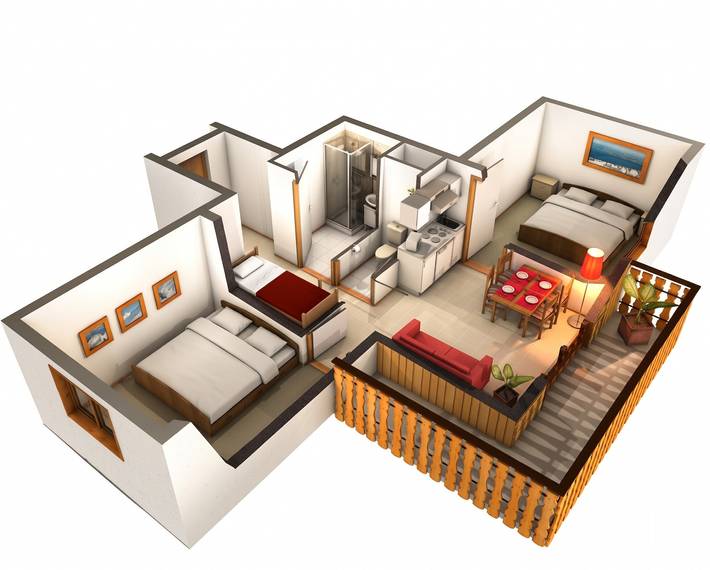Ganze Wohnung, Bequemes Appartement in Thollon-les-Mémises mit Blick in Thollon-les-Mémises, Thonon-les-Bains und Umgebung