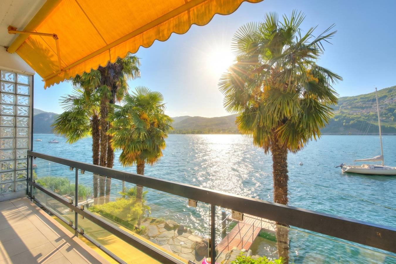 Ferienhaus für 2 Personen mit Balkon in Collina d'Oro, Luganersee