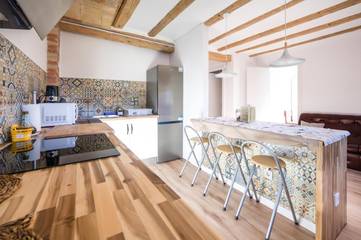 Apartamento de vacaciones para 6 personas, con jardín en Berguedà